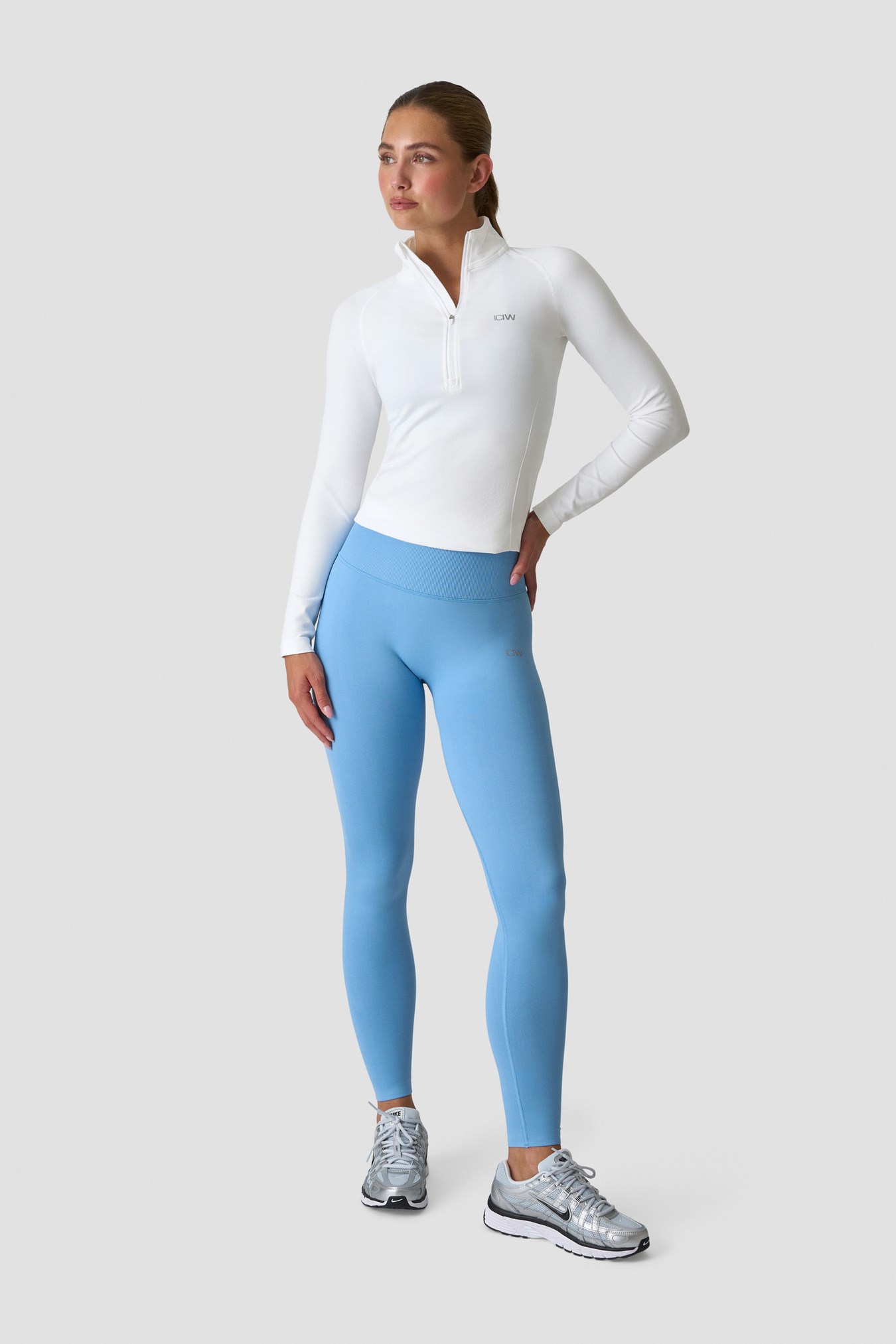 Define Seamless 1/2 Zip White Snow - image 6
