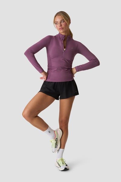 Define Seamless 1/2 Zip Velvet Purple - Lila