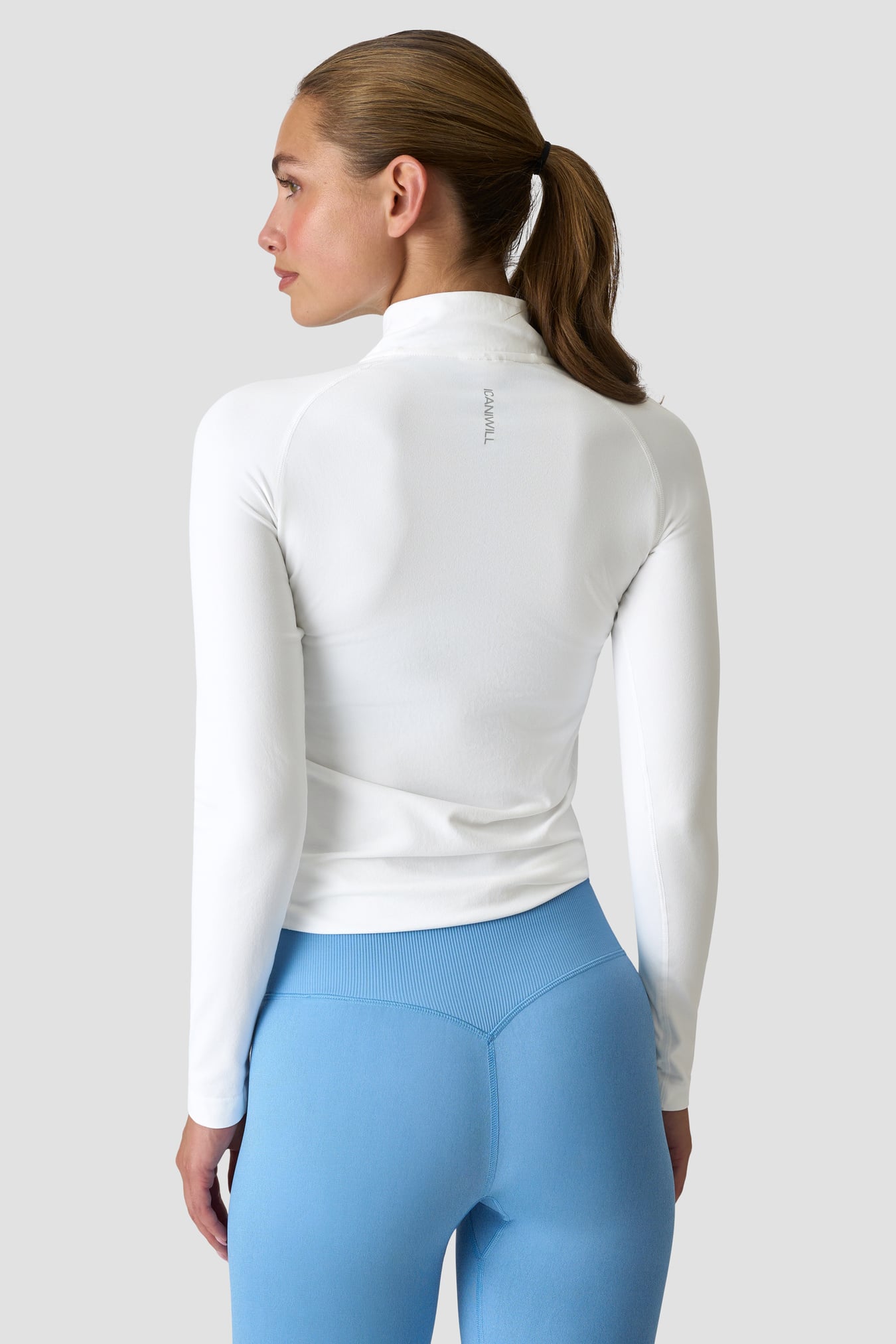 Define Seamless 1/2 Zip White Snow - image 2