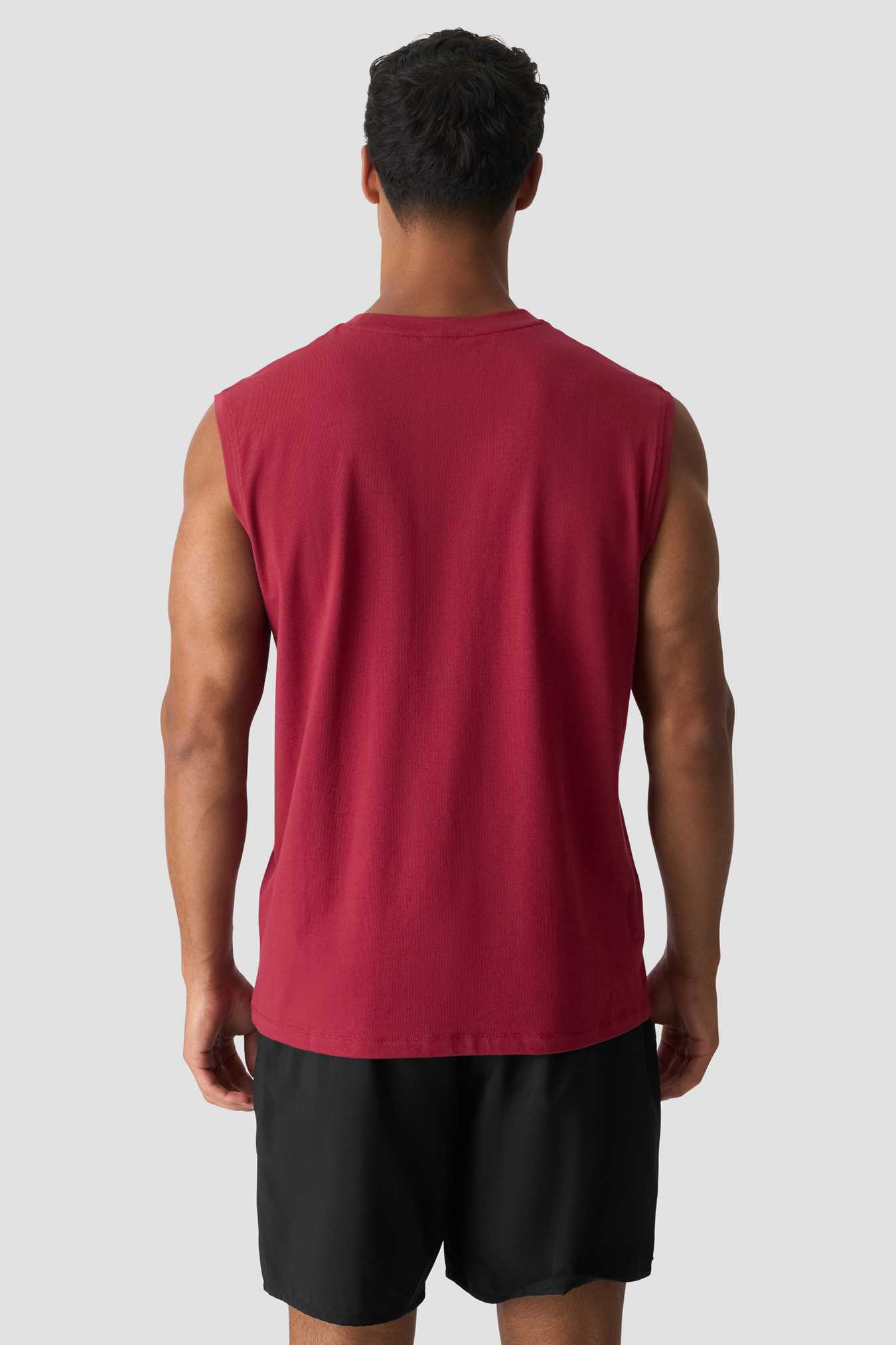 Workout Sleeveless Tee dark berry - immagine $