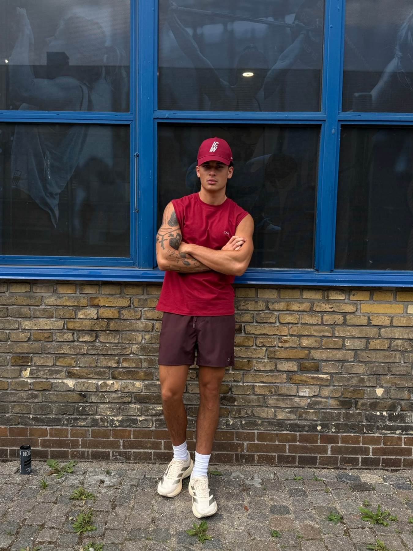 Workout Sleeveless Tee dark berry - immagine $