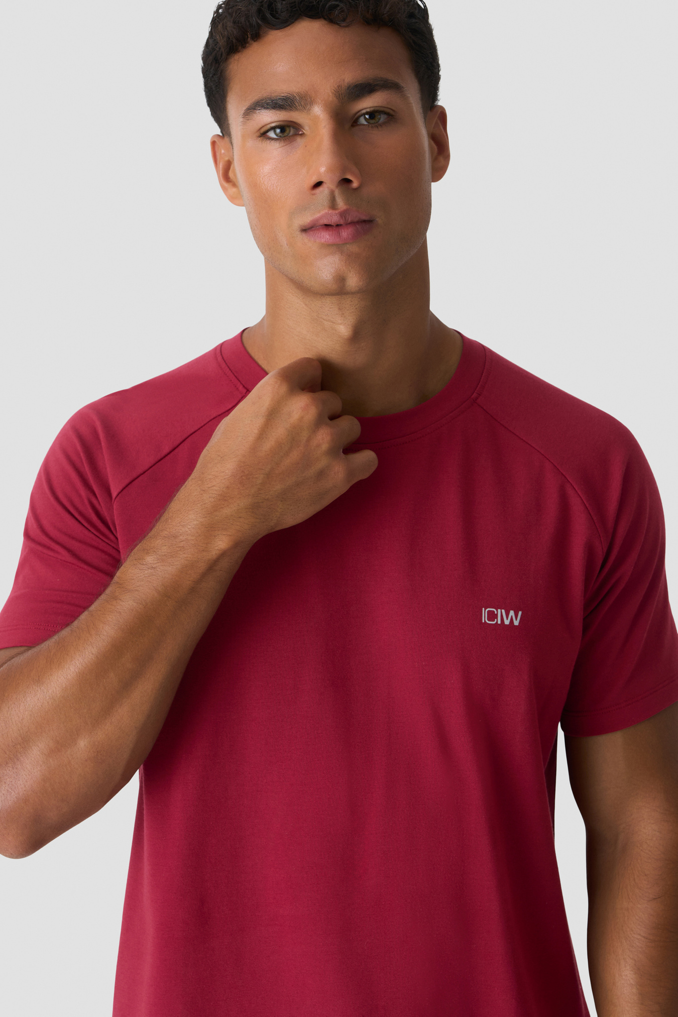 Workout Raglan Tee Dark Berry - immagine $