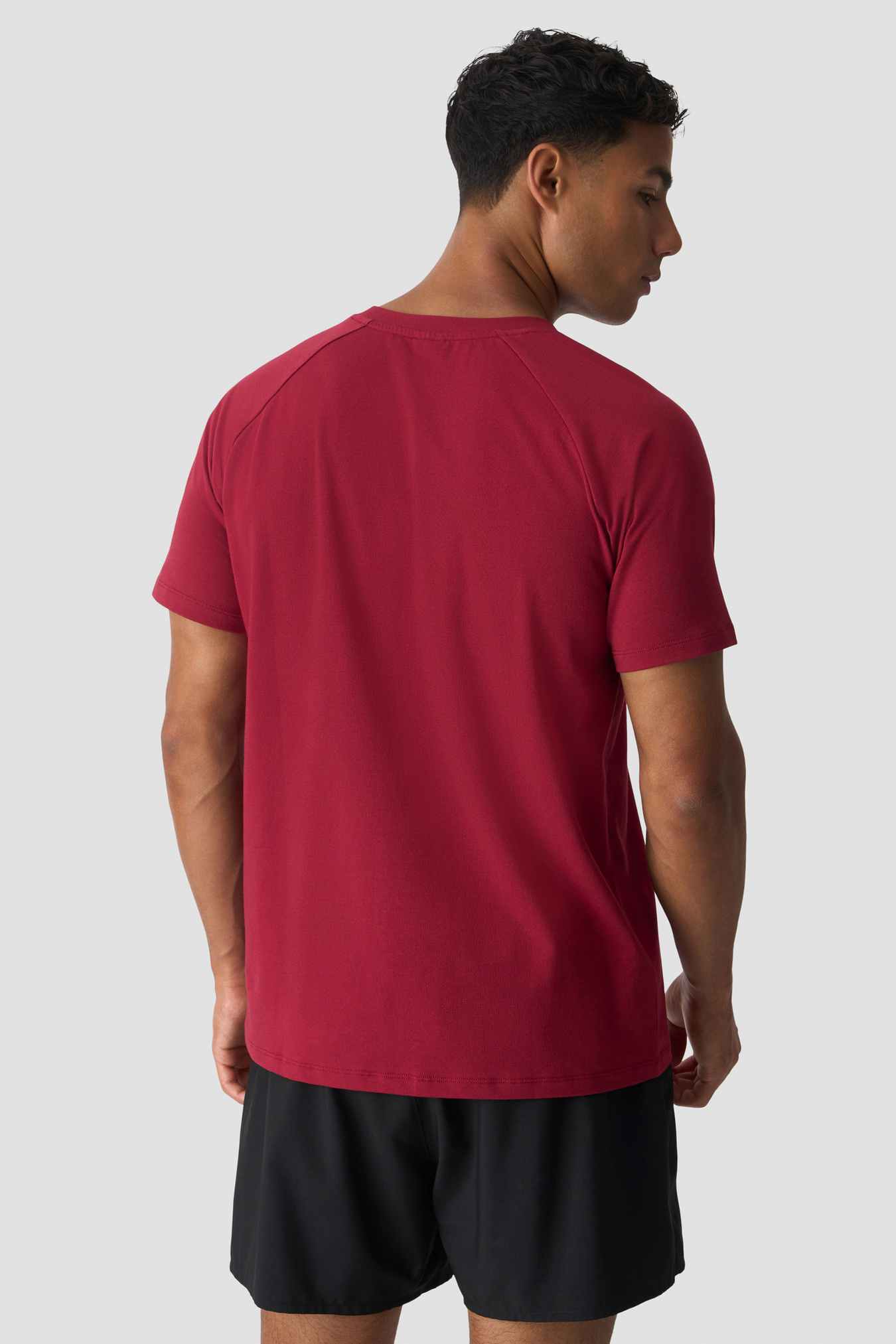 Workout Raglan Tee Dark Berry - immagine $