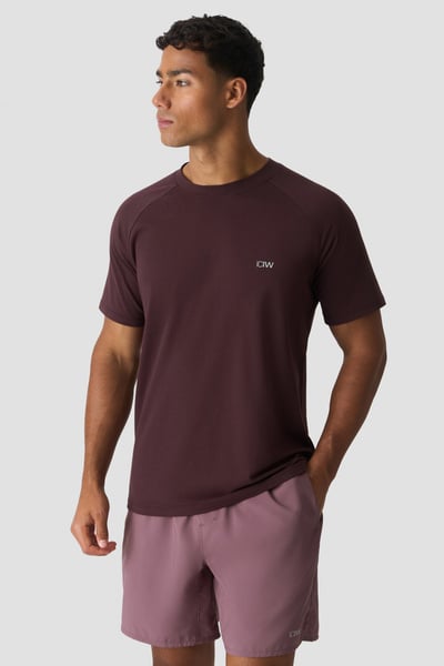 Workout Raglan Tee Espresso - Marrone