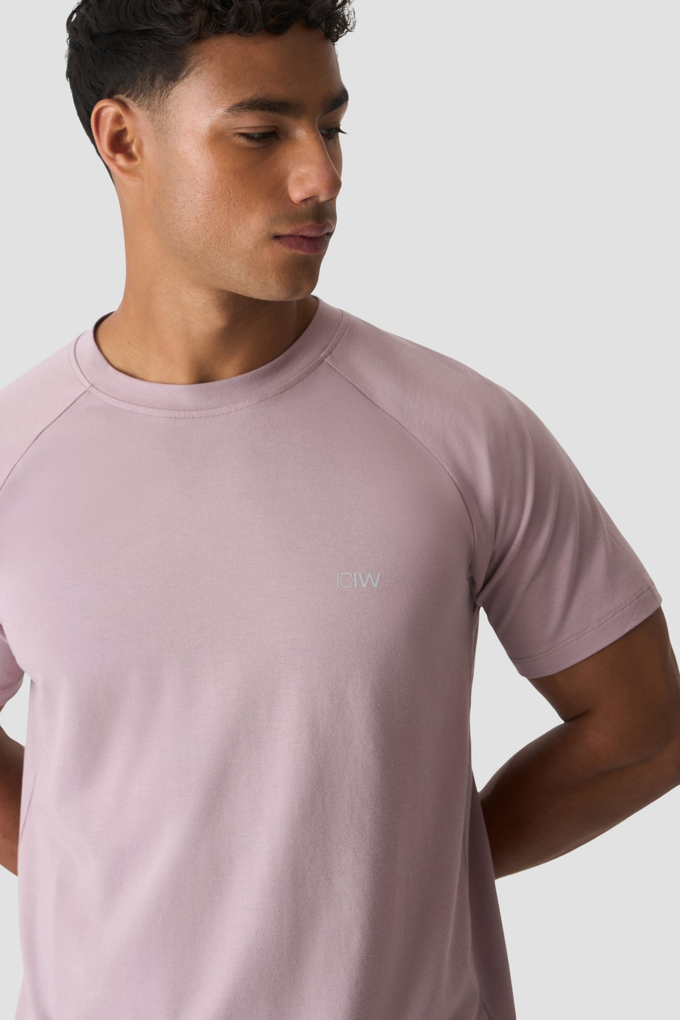 Workout Raglan Tee Dove grey - immagine $
