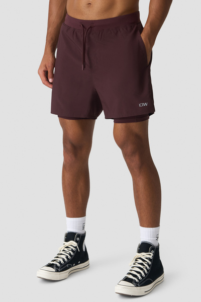 Workout 2-in-1 Shorts 5" Espresso - undefined
