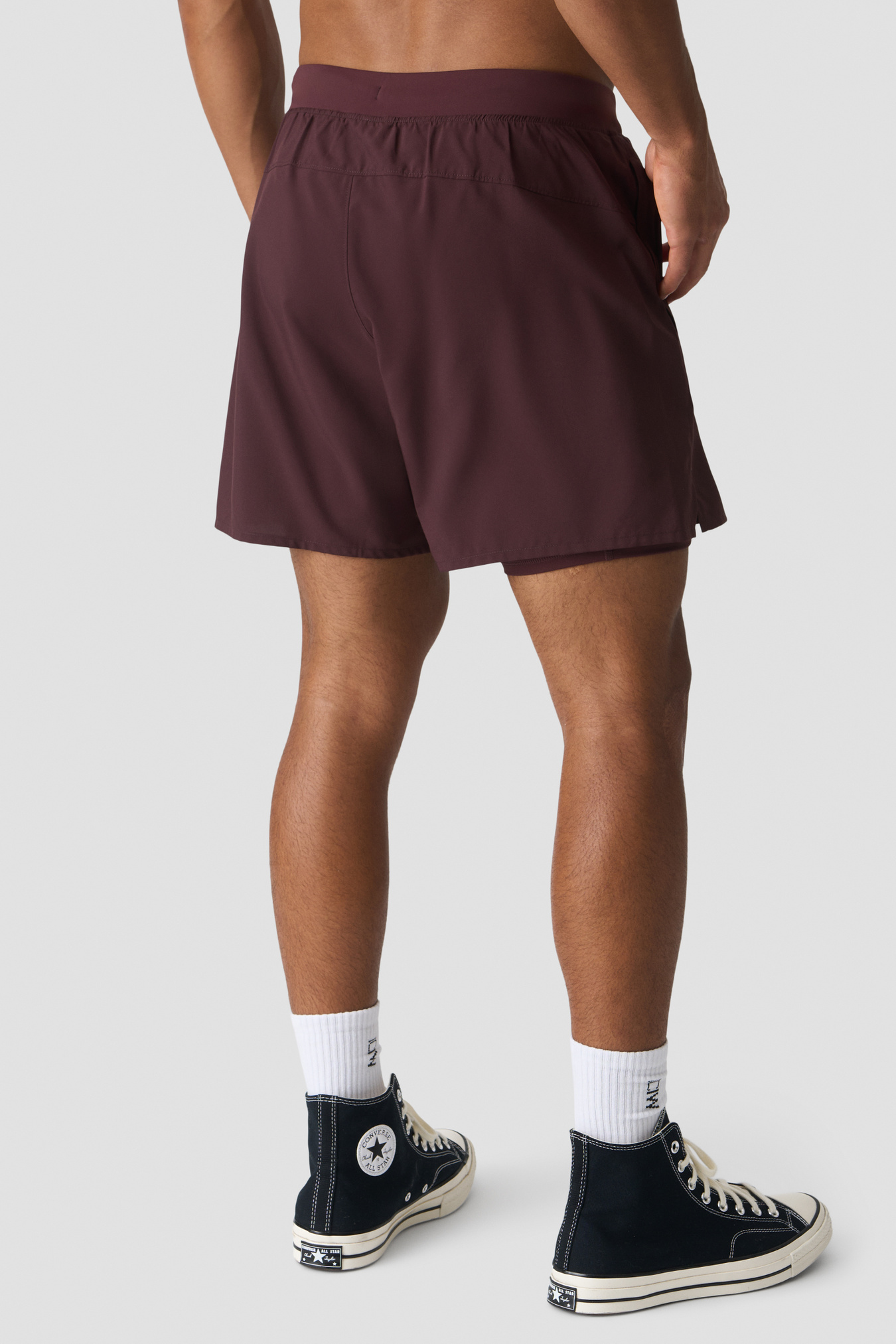 Workout 2-in-1 Shorts 5" Espresso - image 2