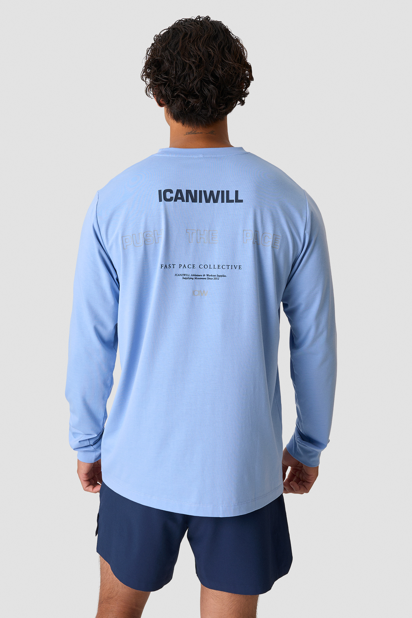 Mirage Dri-release Long Sleeve Print Midday blue - bild 2