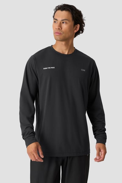 Mirage Dri-release Long Sleeve Print Stormy Grey - Grå