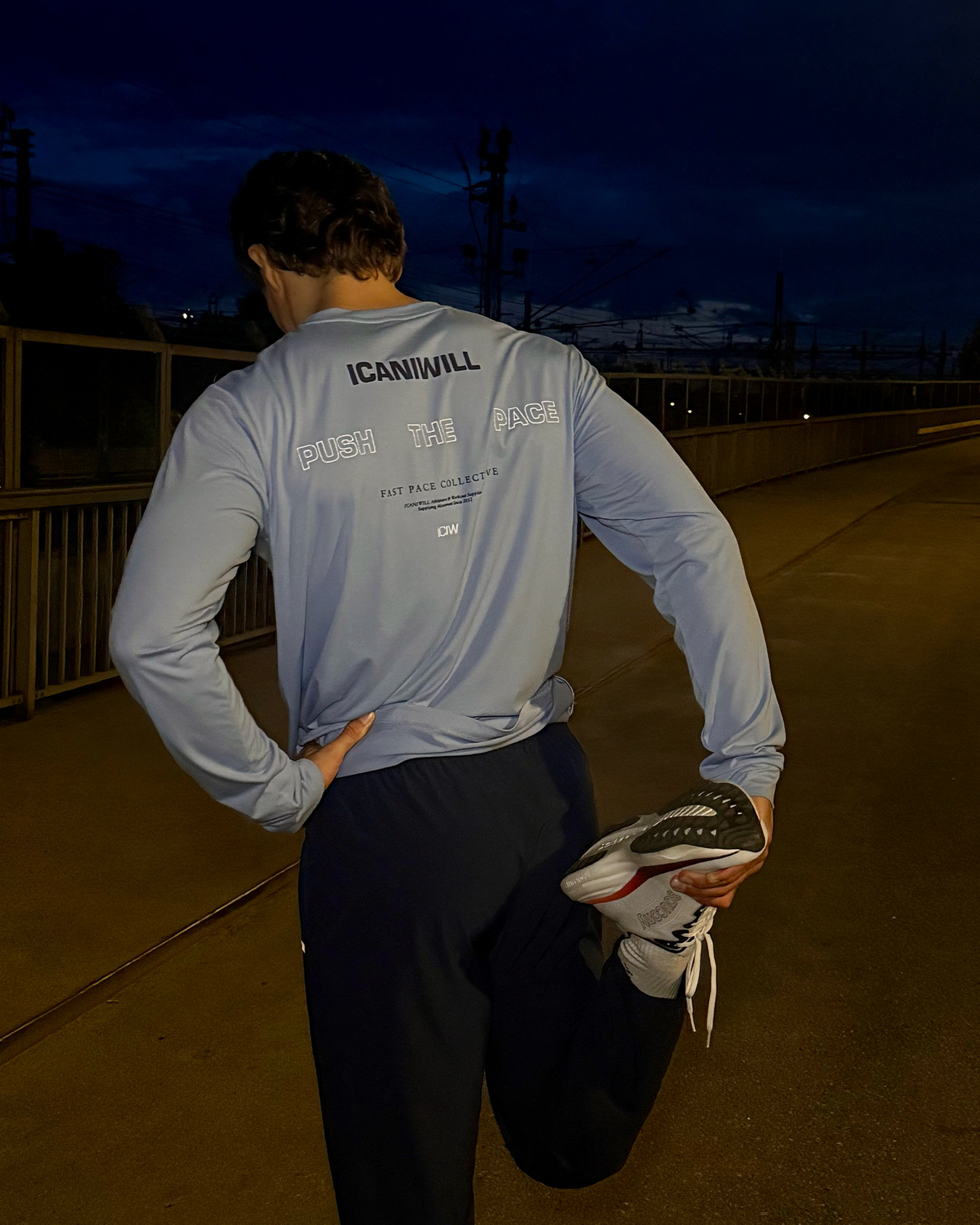 Mirage Dri-release Long Sleeve Print Midday blue - immagine $