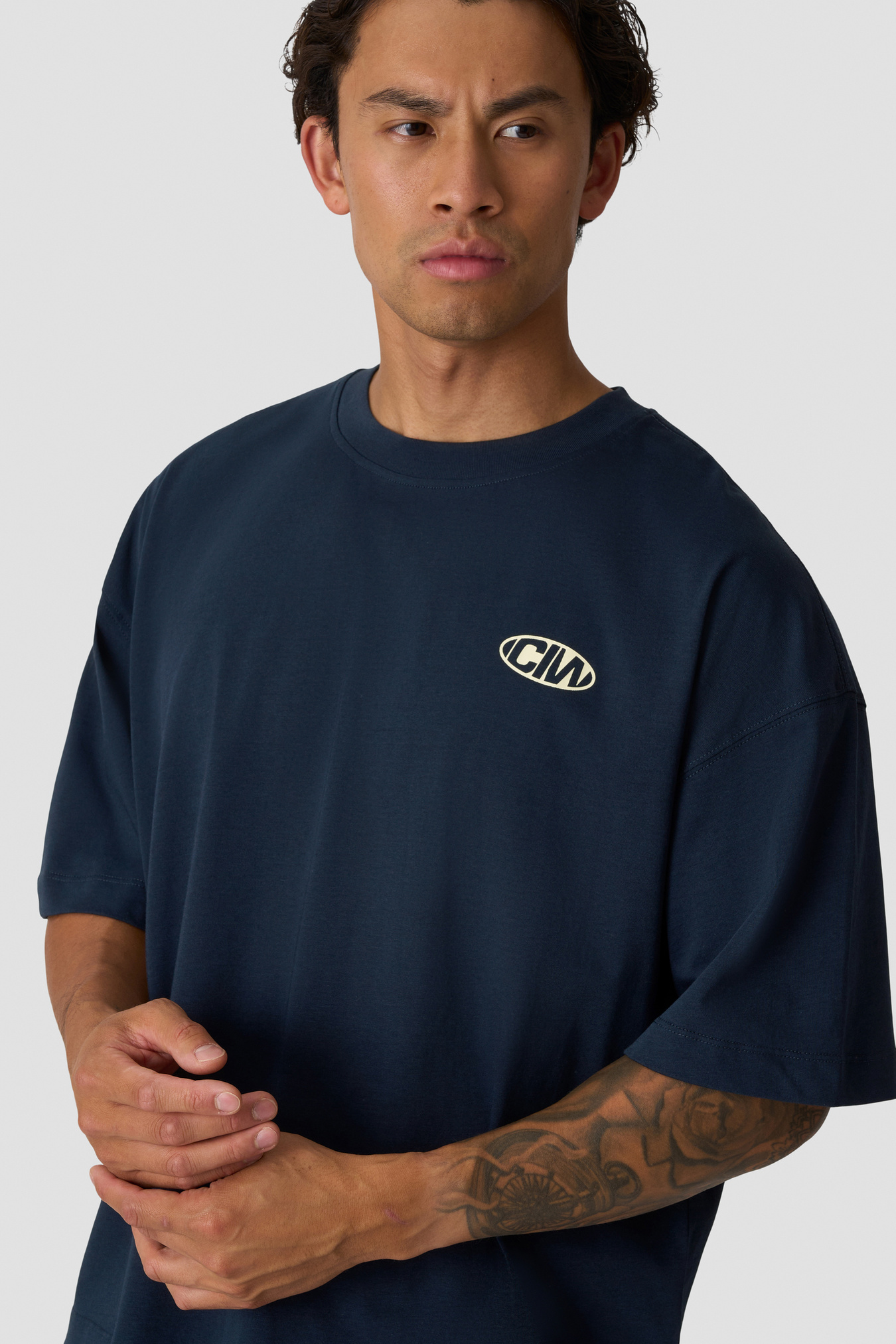 Everyday Boxy Tee Print Midnight Blue - image 3
