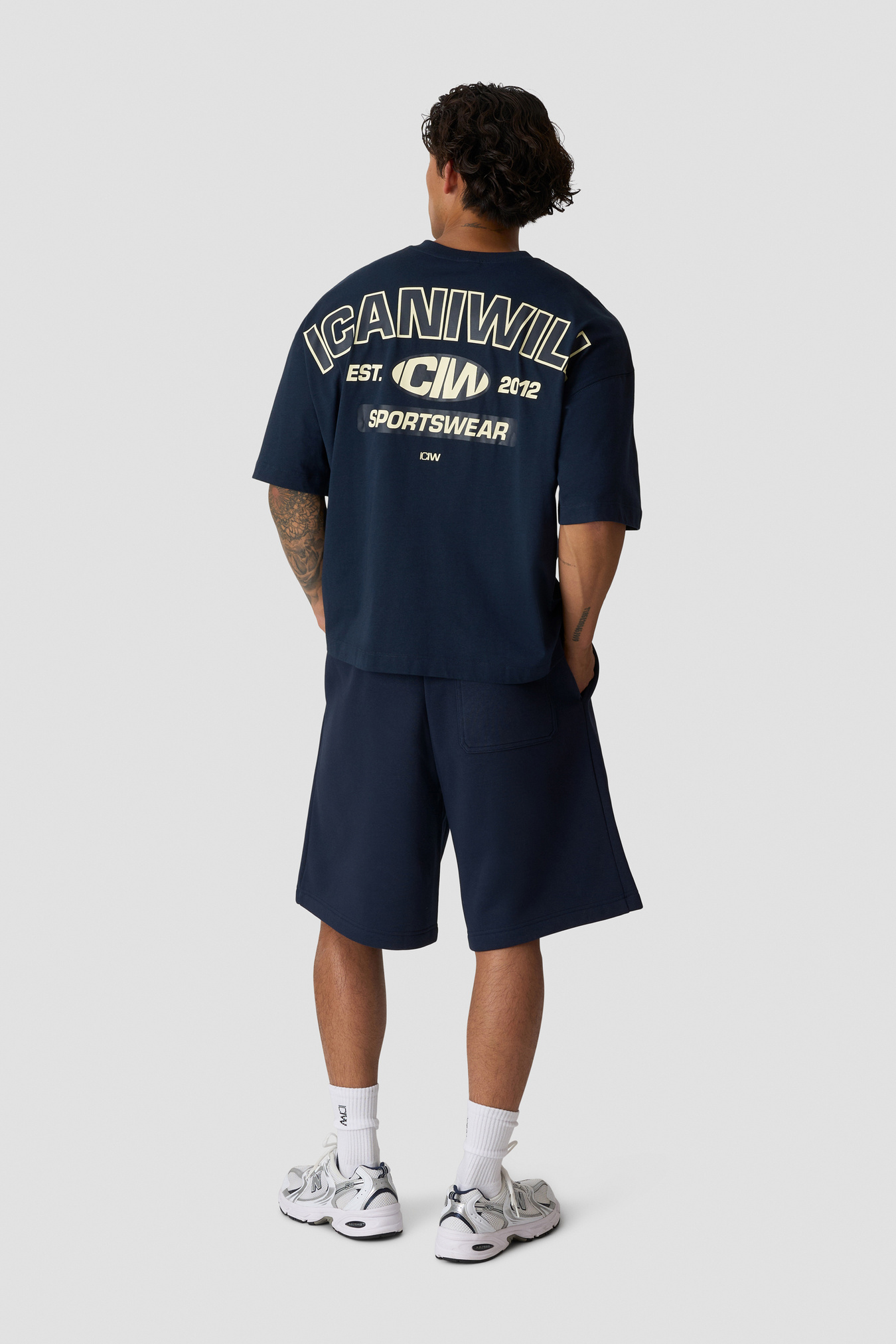 Everyday Boxy Tee Print Midnight Blue - image 4