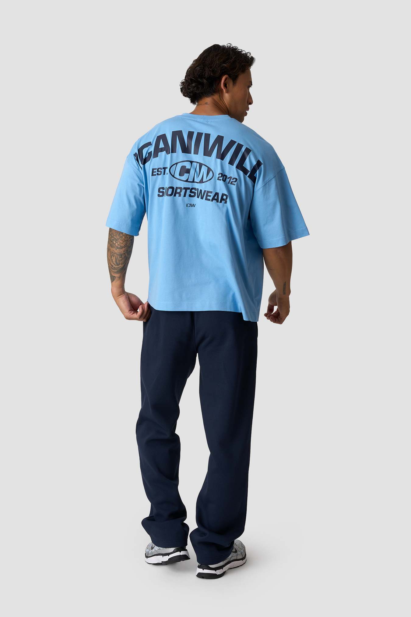 Everyday Boxy Tee Print Dove Blue - afbeelding 5