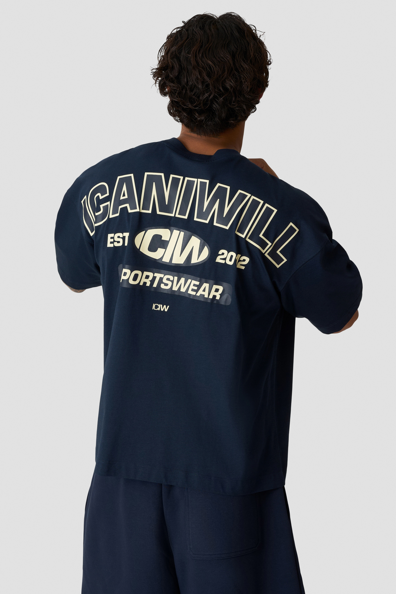 Everyday Boxy Tee Print Midnight Blue - image 2