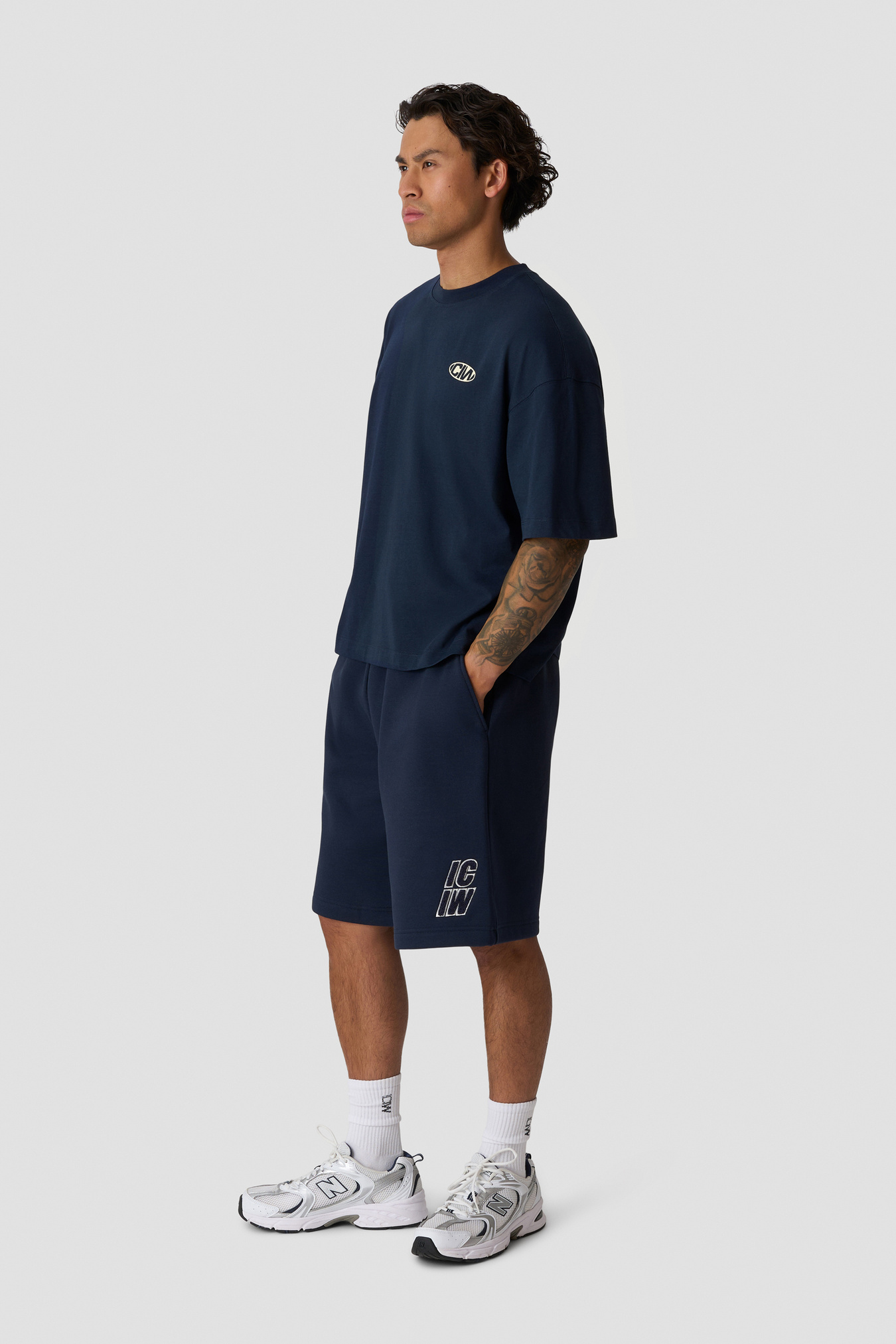 Everyday Boxy Tee Print Midnight Blue - image 5