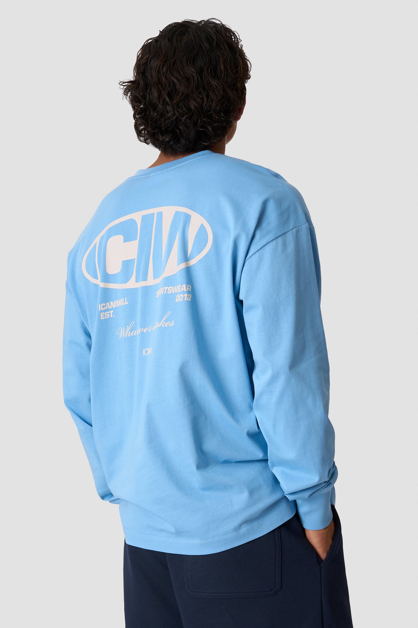 Everyday Long Sleeve Print Dove Blue - image 3