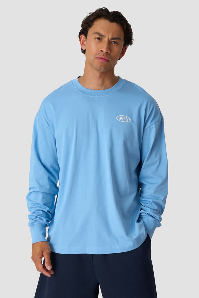 Everyday Long Sleeve Print Dove Blue