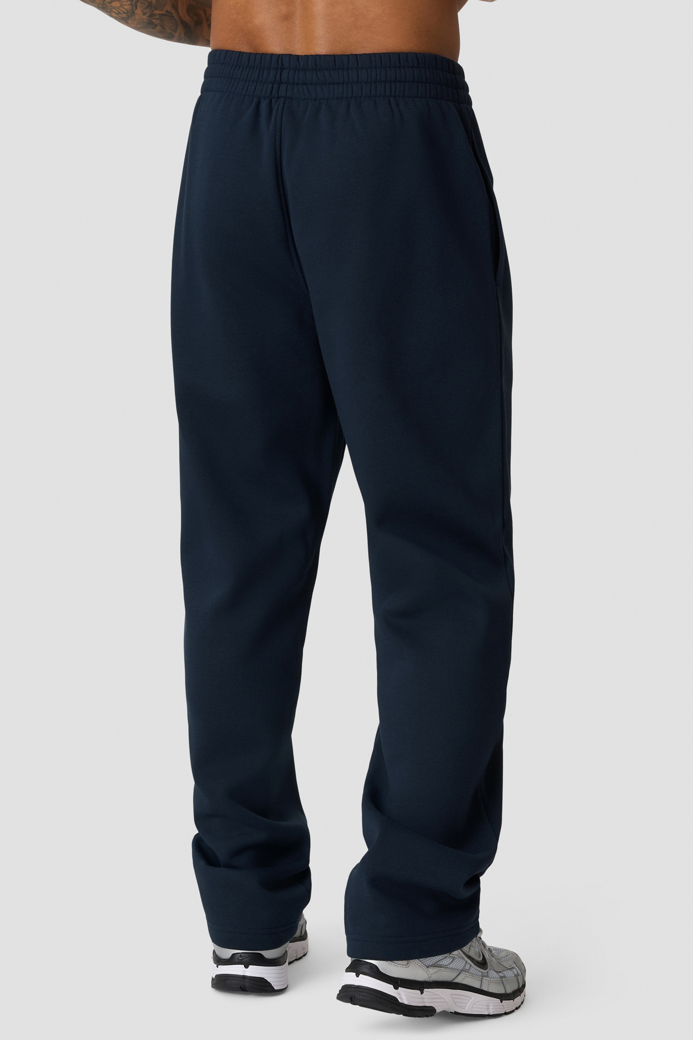 Everyday Straight Pants Terry Print Midnight Blue - afbeelding 2