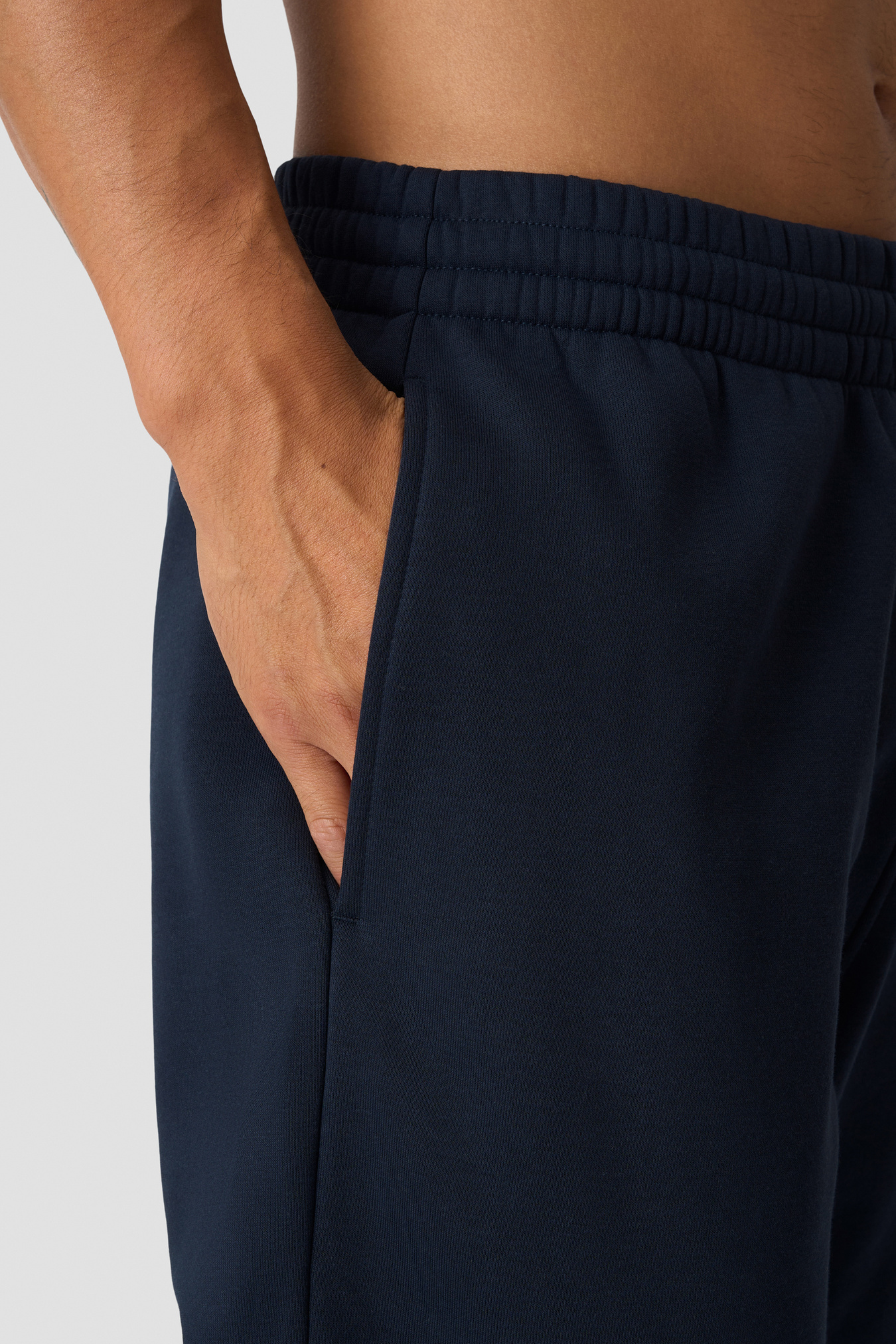 Everyday Straight Pants Terry Print Midnight Blue - afbeelding 4