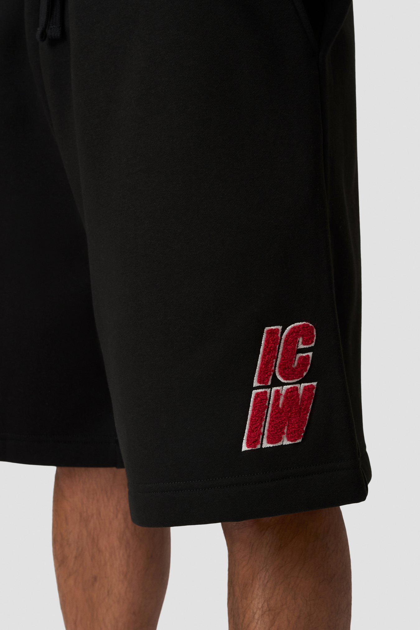 Everyday Relaxed Sweat Shorts Terry Print Black - image 5