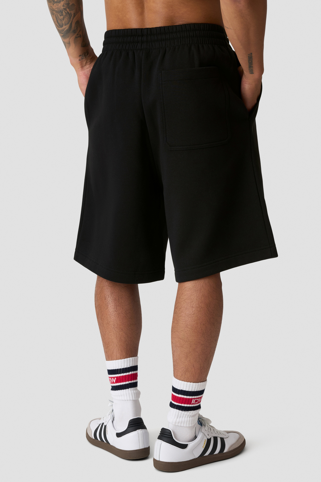 Everyday Relaxed Sweat Shorts Terry Print Black - image 2