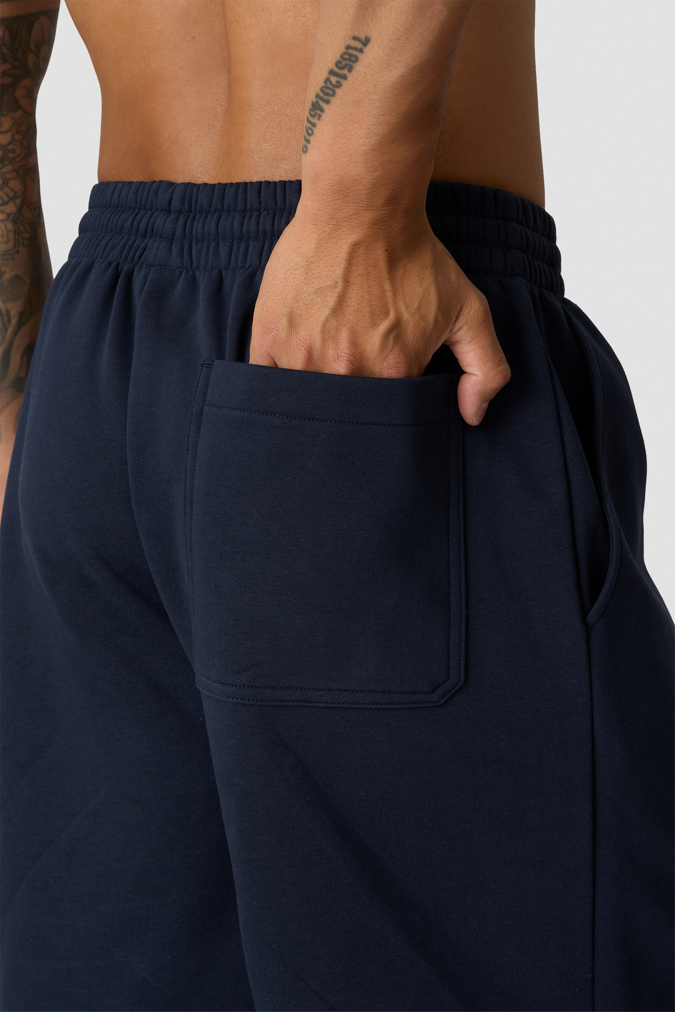 Everyday Relaxed Sweat Shorts Terry Print Midnight Blue - afbeelding 3