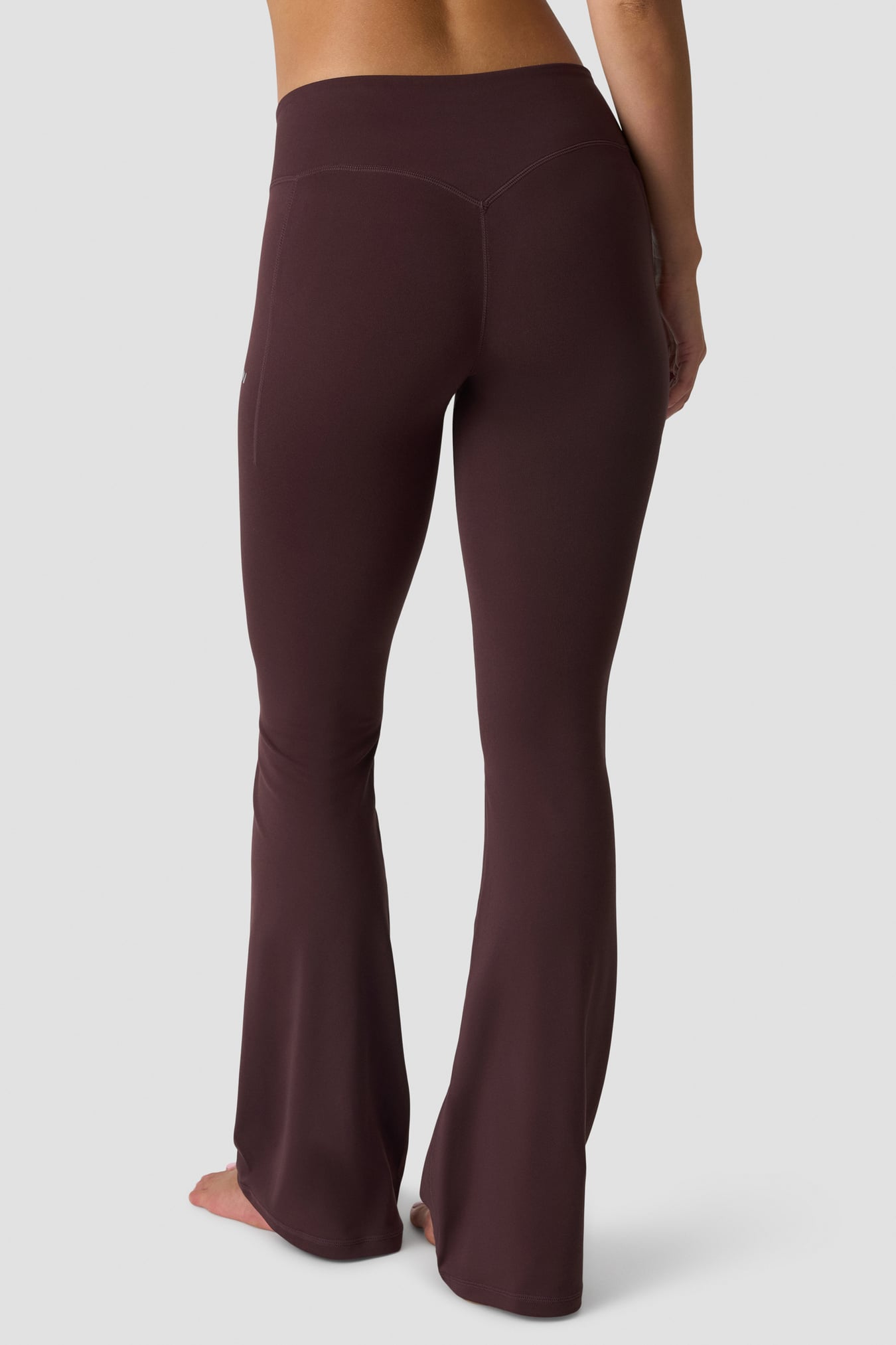 Luxe Mid Rise Flare Tights Espresso - image 3
