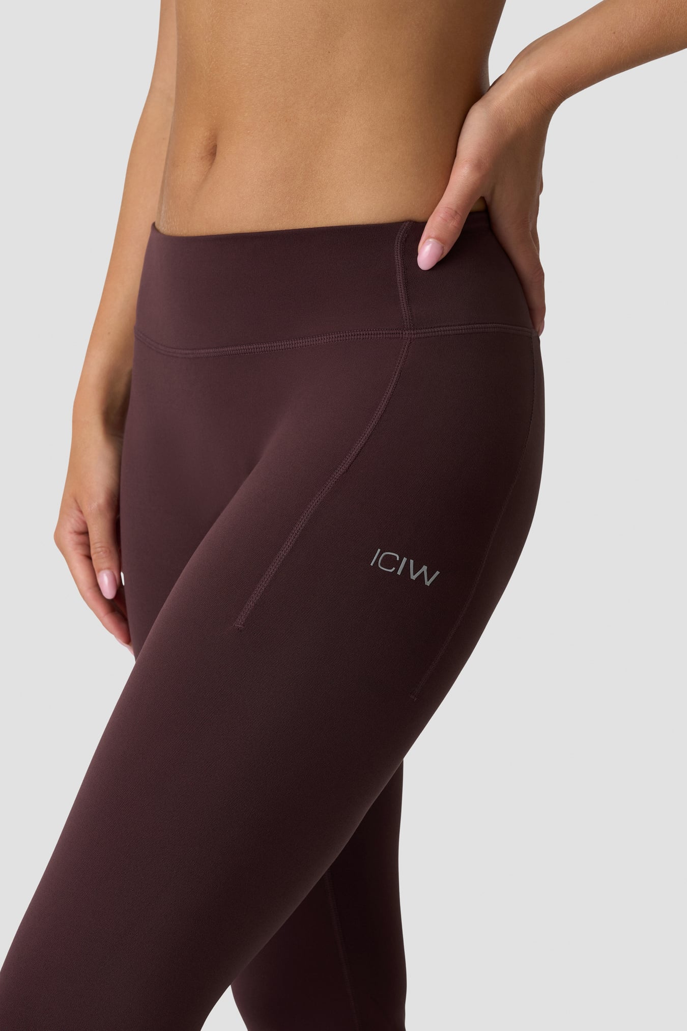 Luxe Mid Rise Flare Tights Espresso - image 5
