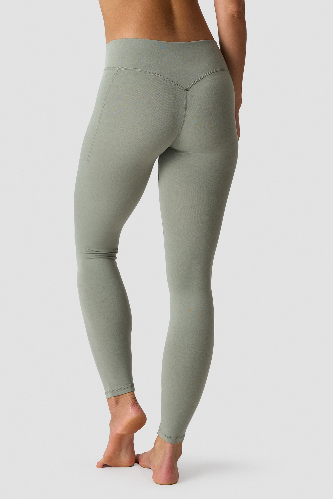 Luxe Mid Rise Tights Dusty Sage Green - image 3