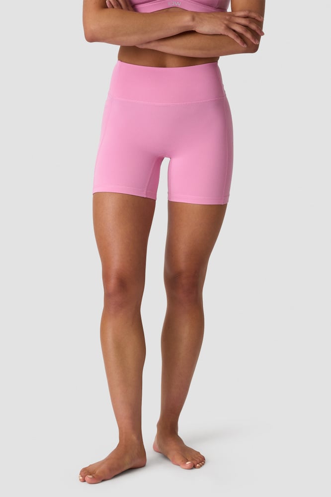 Luxe High Waist Midi Shorts Soft Rose Pink