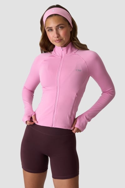 Luxe Zip Jacket Soft Rose Pink - Pink