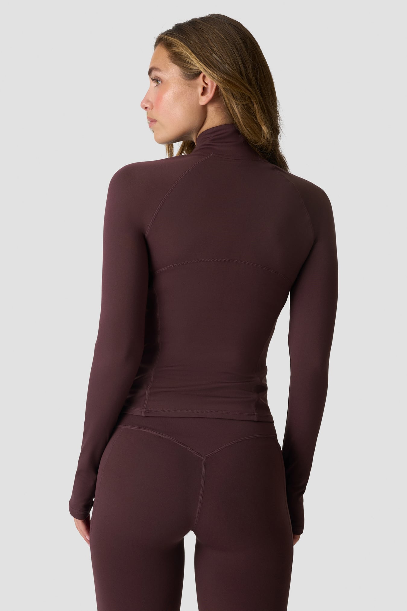 Luxe Zip Jacket Espresso - image 2