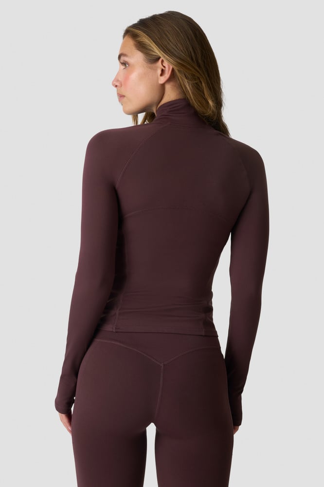 Luxe Zip Jacket Espresso