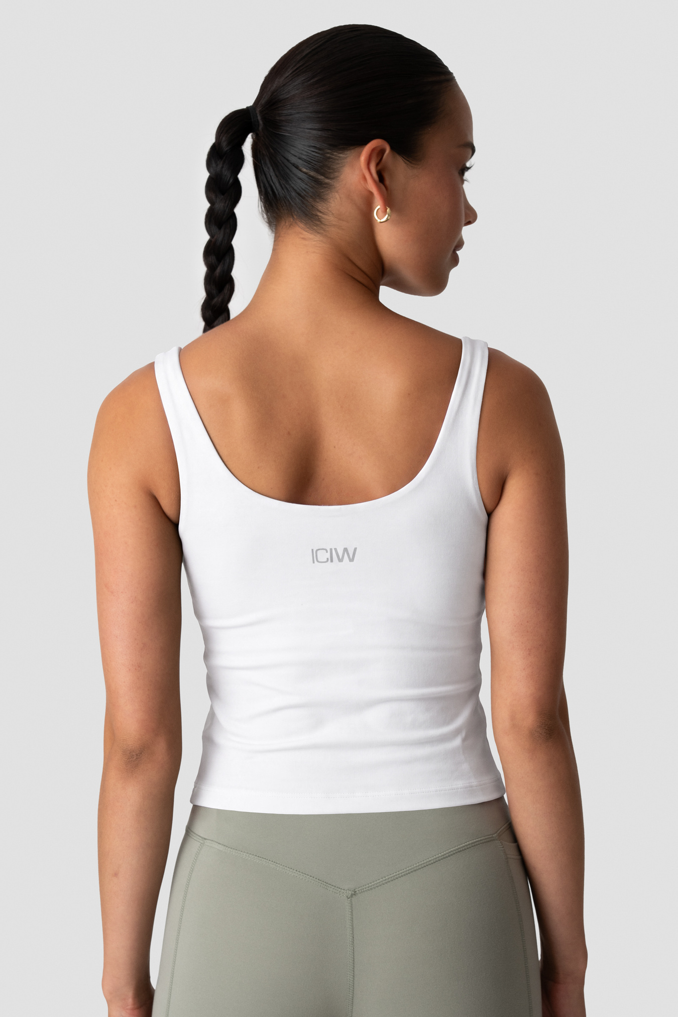 Luxe 2-In-1 Tank Top White Snow - image 2