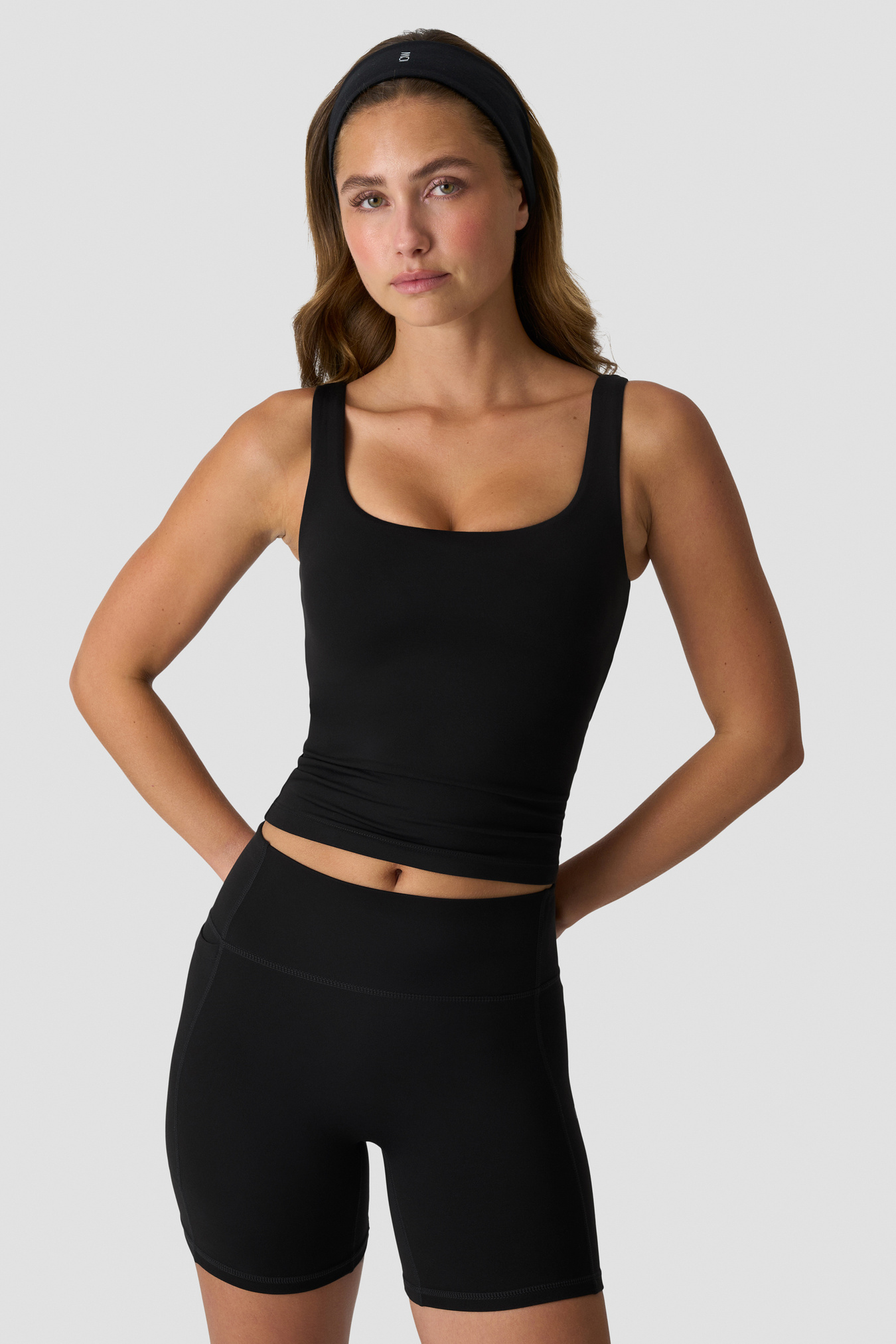 Luxe 2-In-1 Tank Top Black - image 1