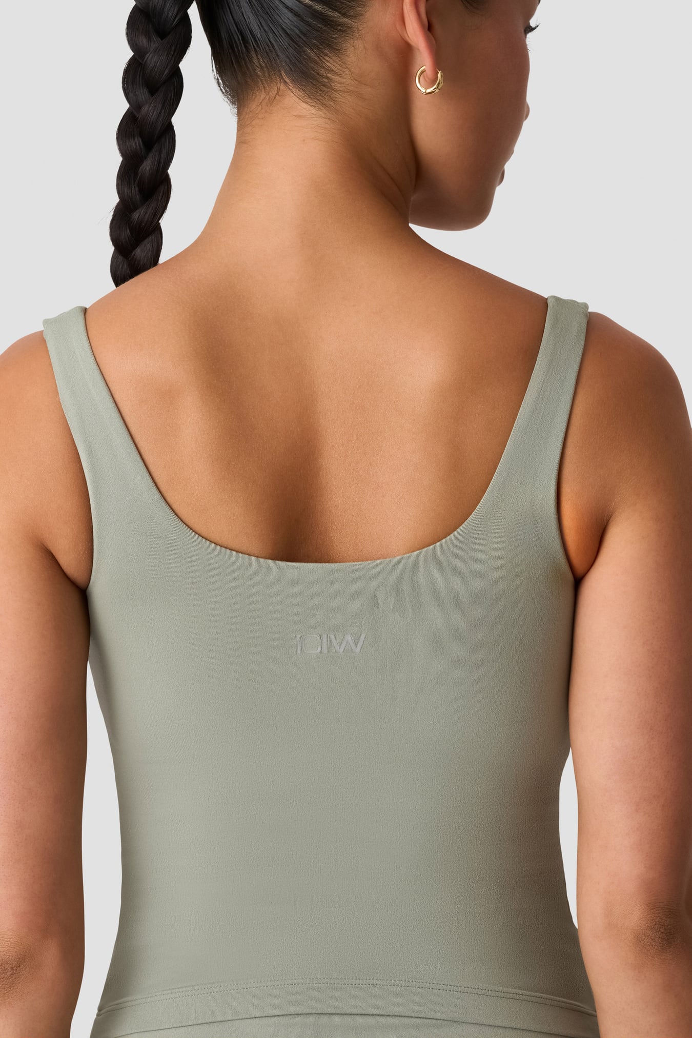 Luxe 2-In-1 Tank Top Dusty Sage Green - image 4
