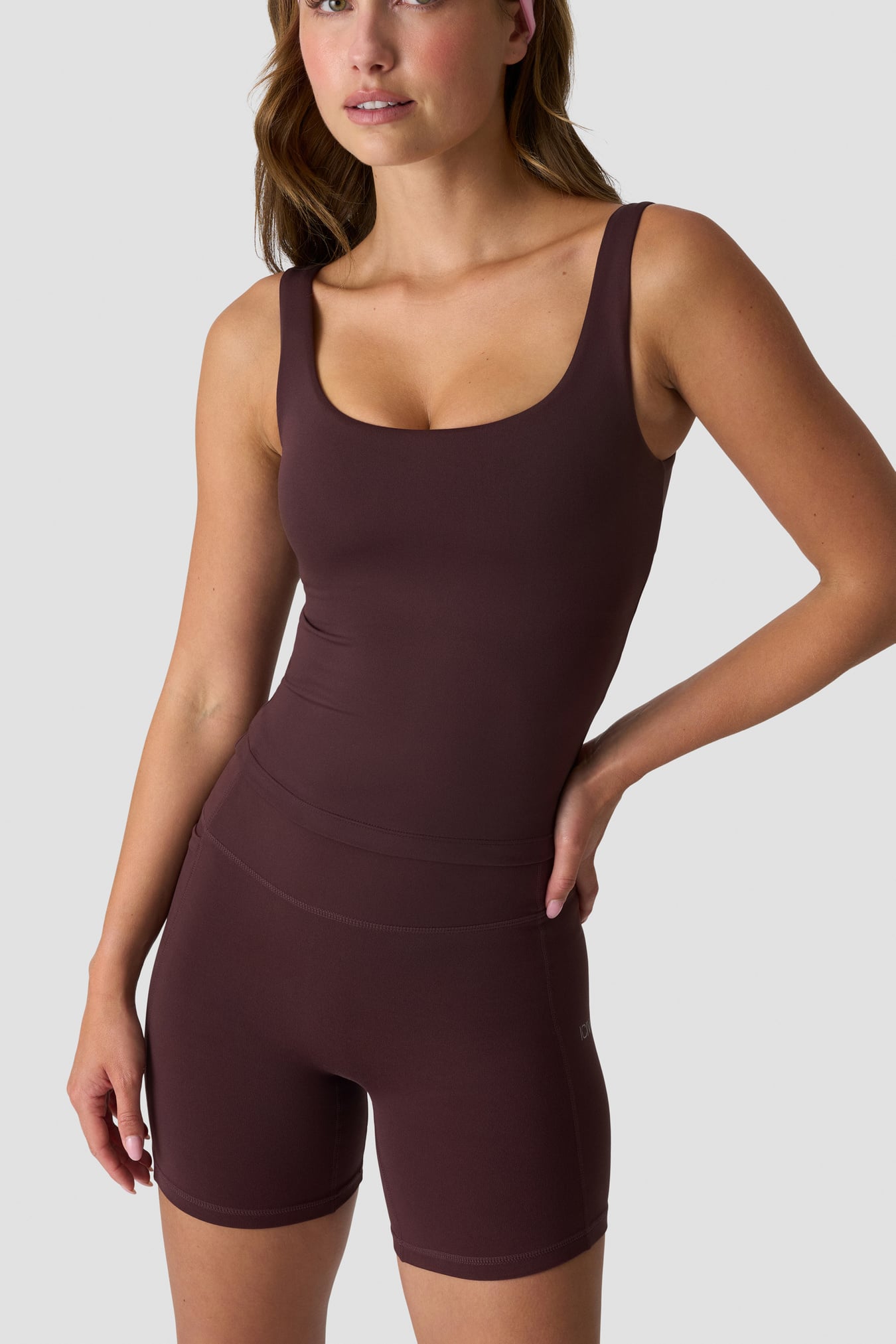 Luxe 2-In-1 Tank Top Espresso - image 3