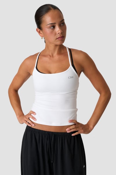 Luxe Strappy Tank White Snow - Blanc