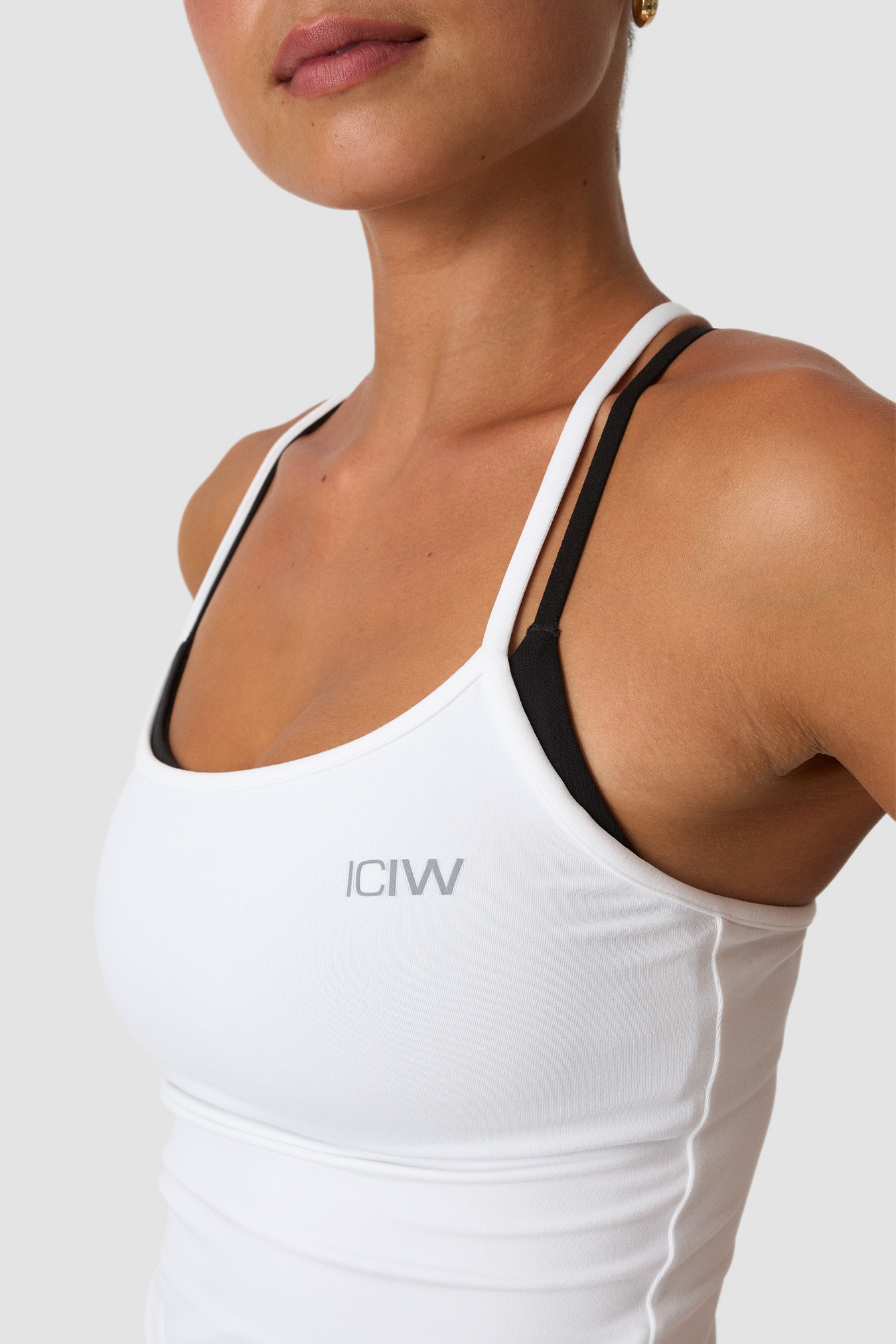 Luxe Strappy Tank White Snow - image 5