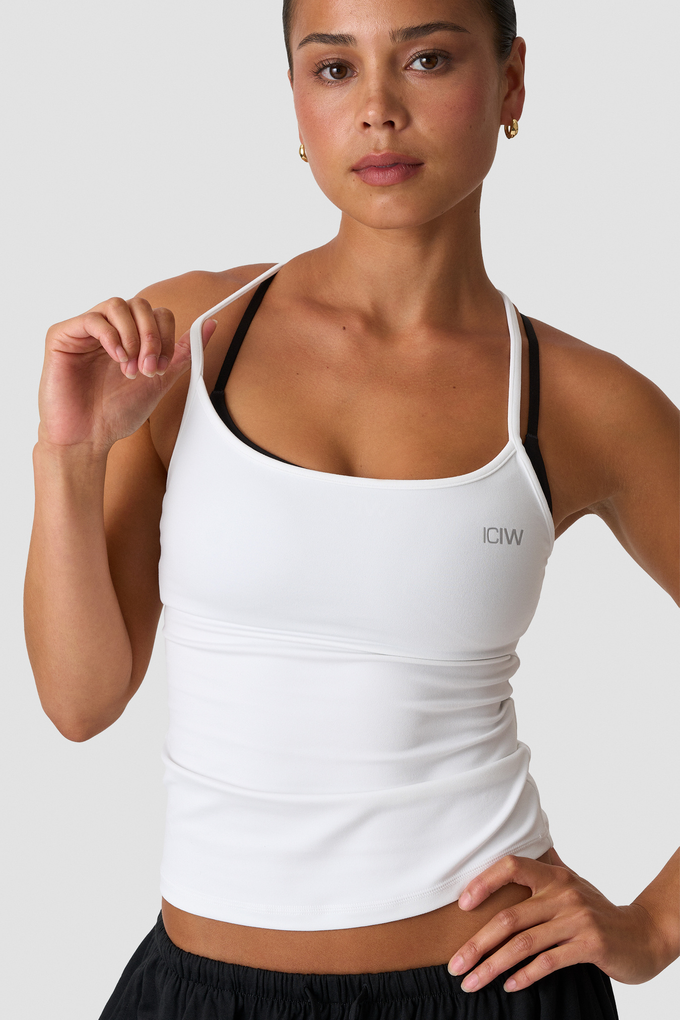 Luxe Strappy Tank White Snow - image 3