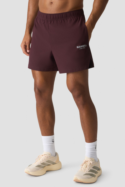 Essential Cardio 5" Shorts Print Espresso - Brown
