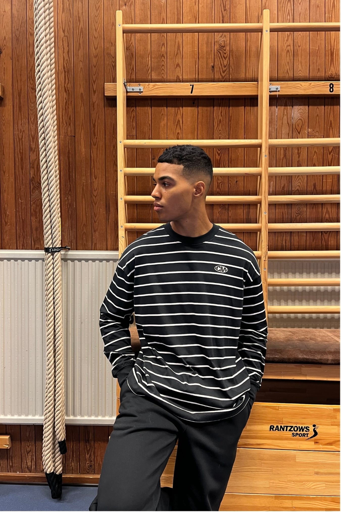 Everyday Long Sleeve Stripe Black - image 7