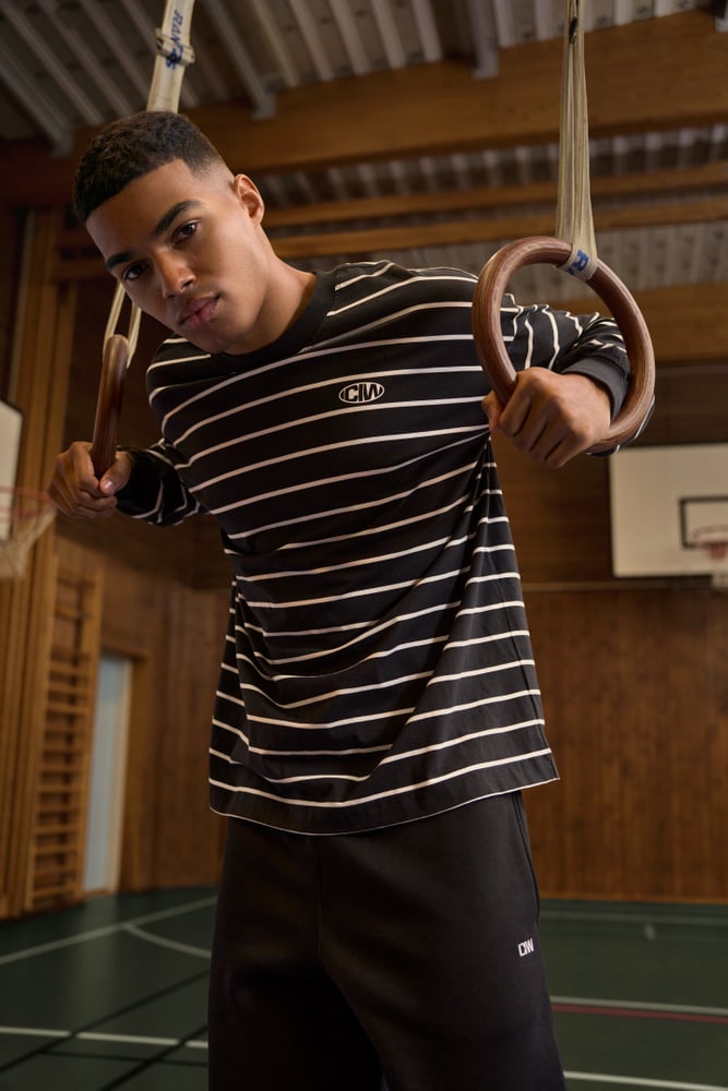 Everyday Long Sleeve Stripe Black