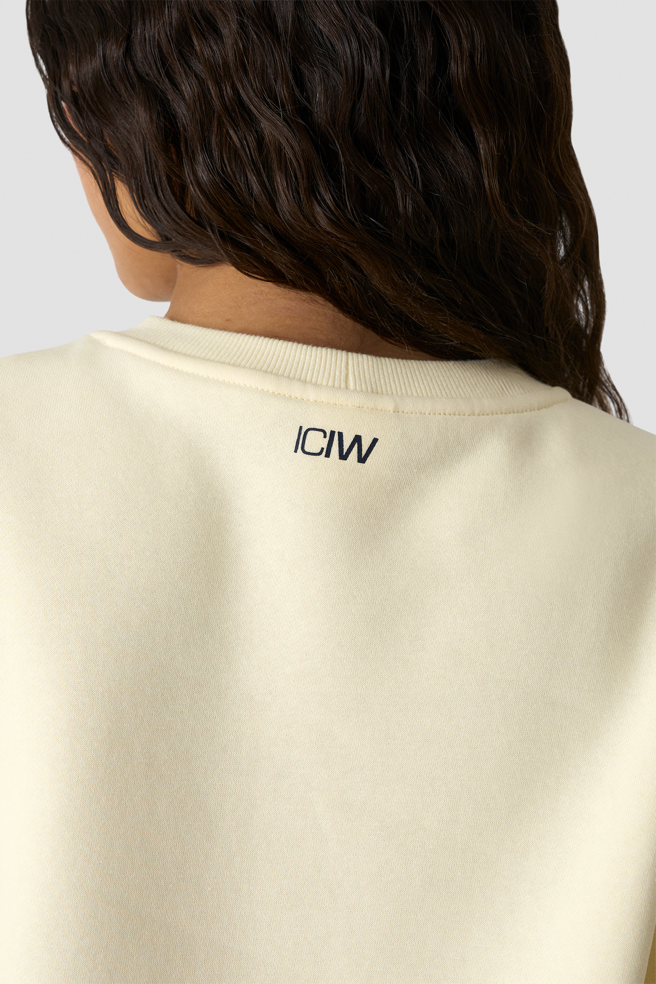 Everyday Relaxed Crewneck Terry Print Pale Lemon - afbeelding 4