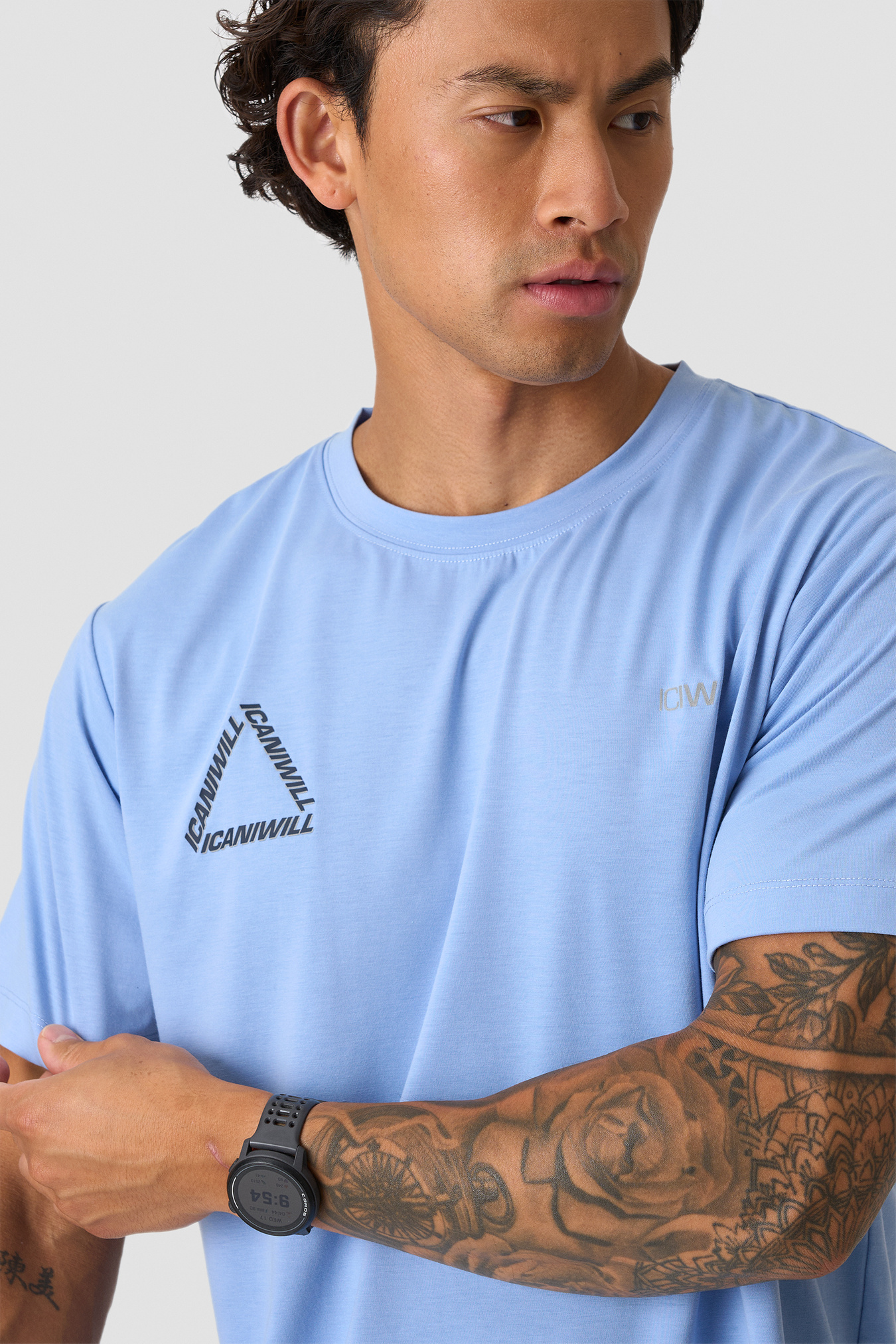 Mirage Dri-release T-shirt Print Midday blue - bild 4