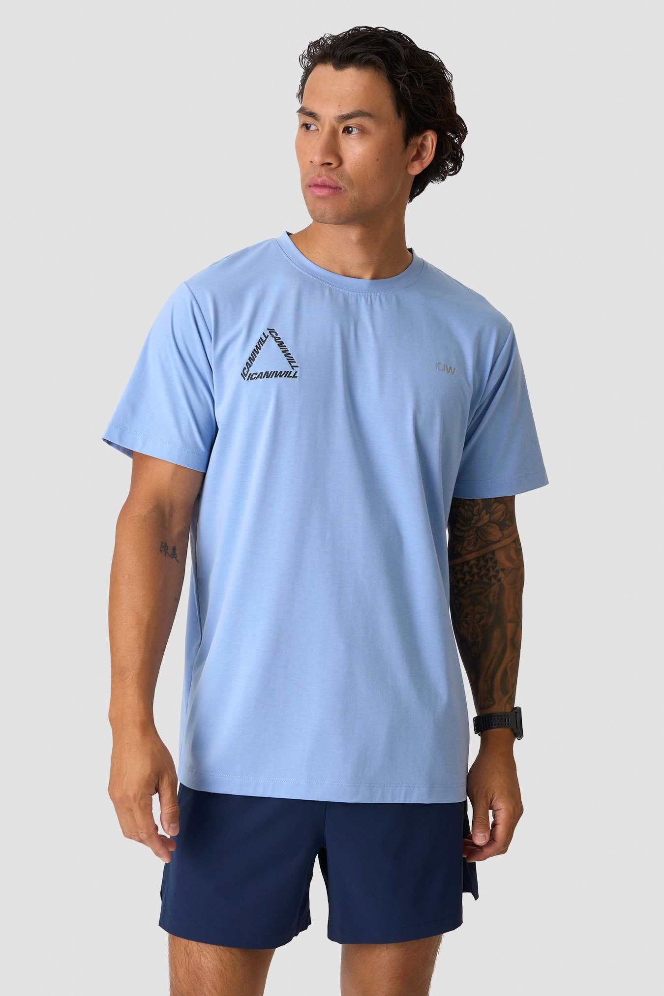 Mirage Dri-release T-shirt Print Midday blue - bild 1