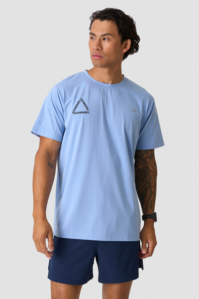Mirage Dri-release T-shirt Print Midday blue - Blå