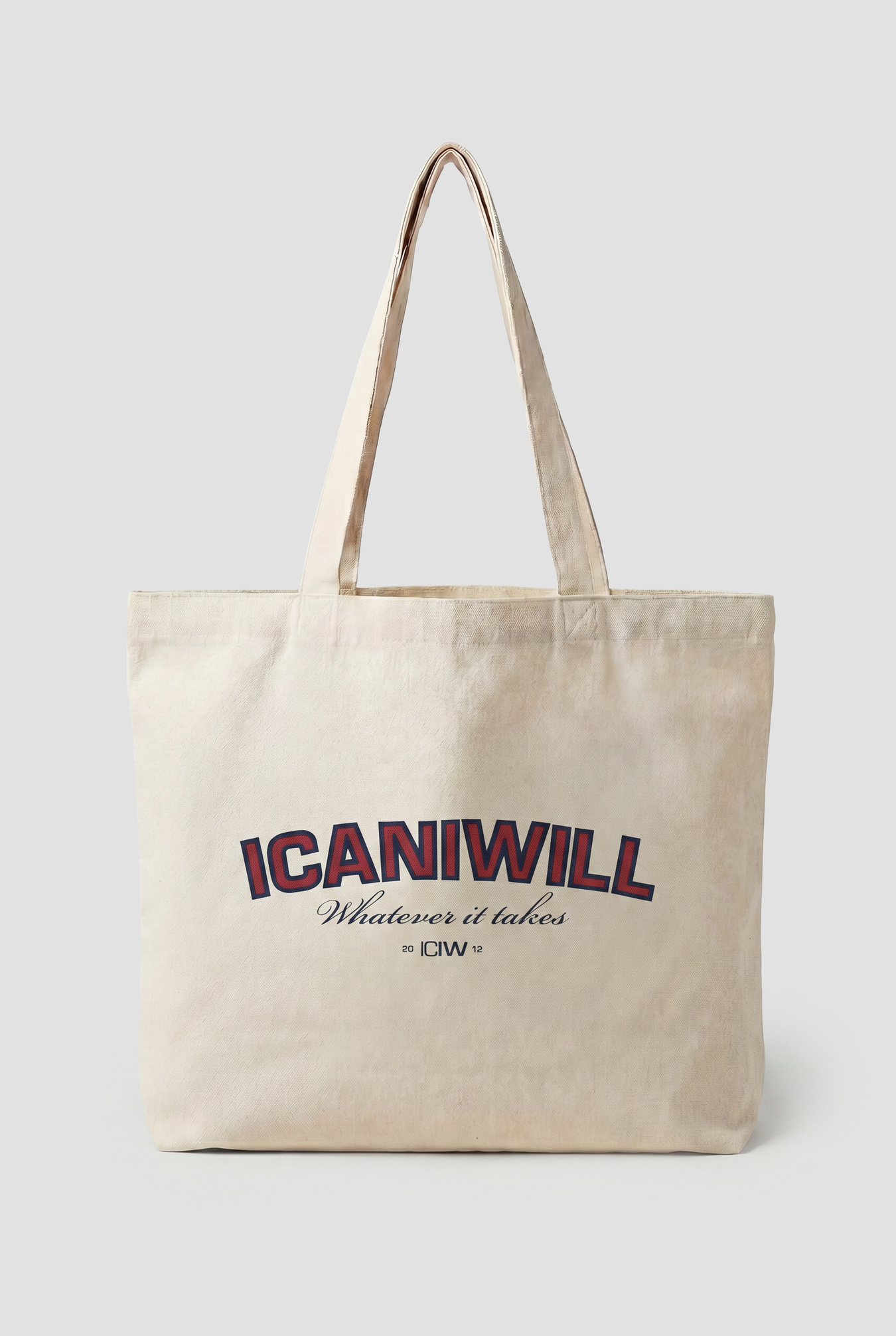 ICIW Cotton Tote Bag Print Cream - immagine $