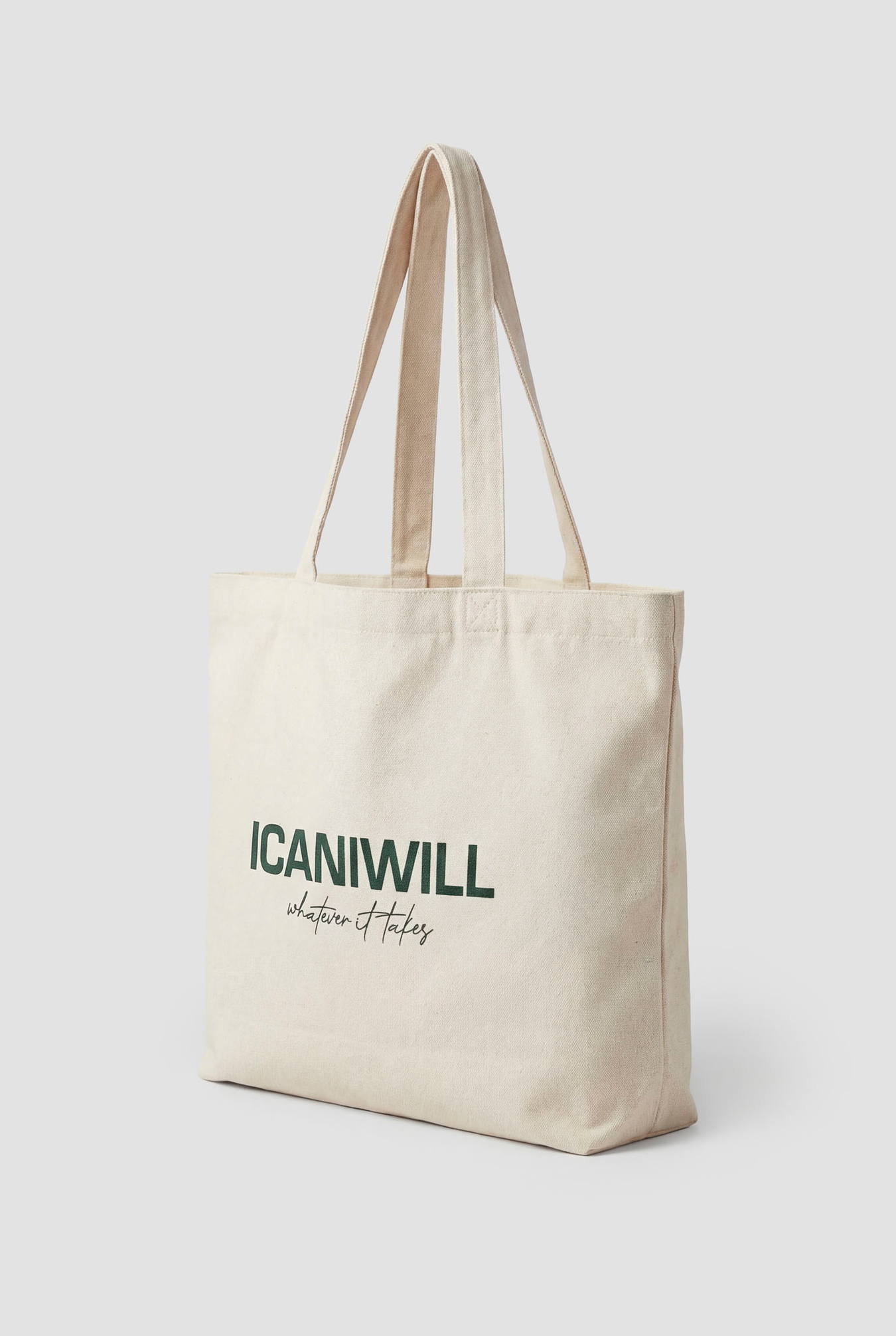 ICIW Cotton Tote Bag Print Light Beige - afbeelding 3