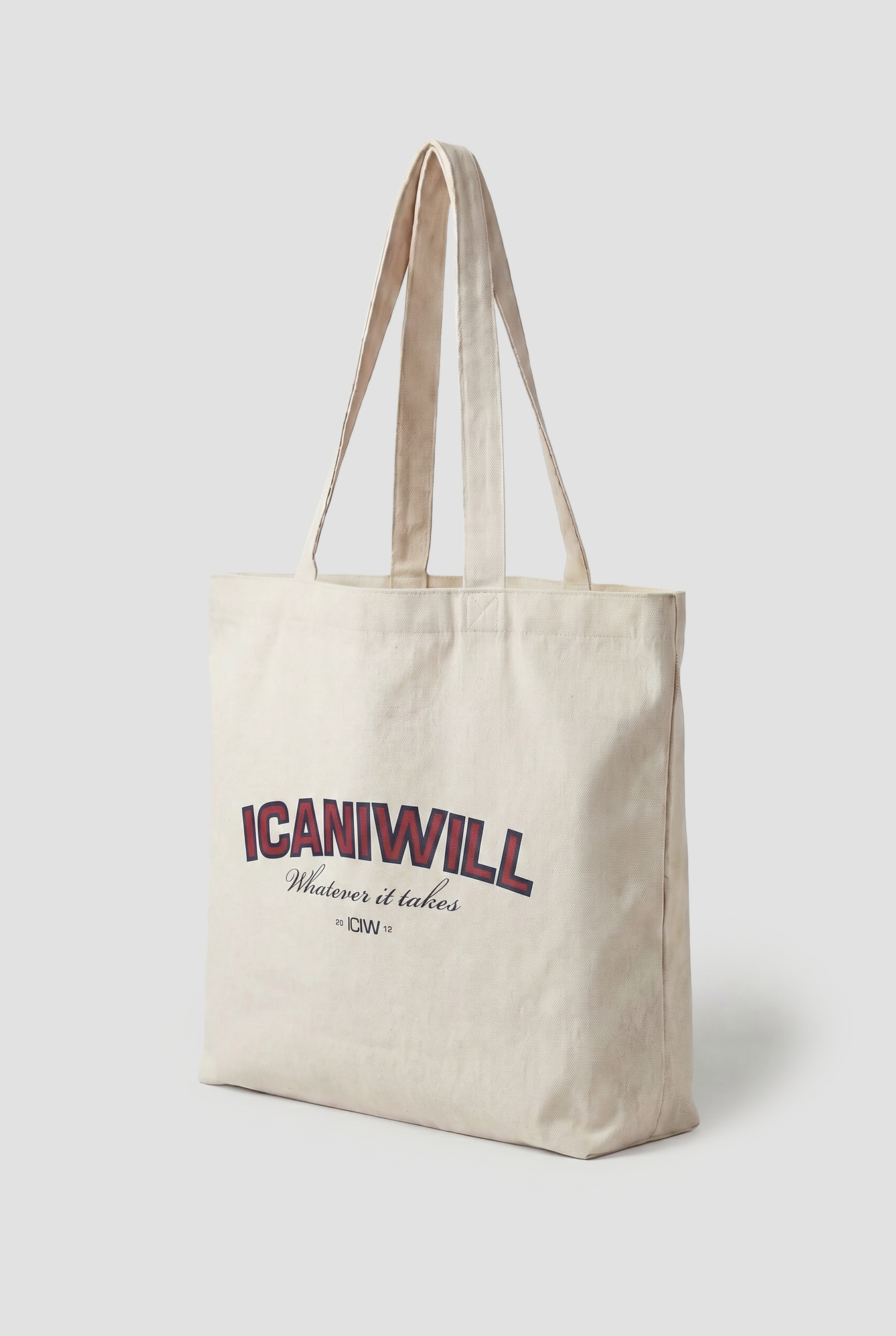 ICIW Cotton Tote Bag Print Cream - immagine $